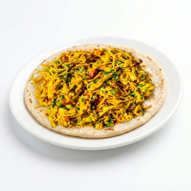 Pulled Chicken Arepa.