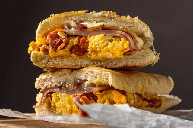 Chorizo, Ham, Bacon, Egg & Cheese