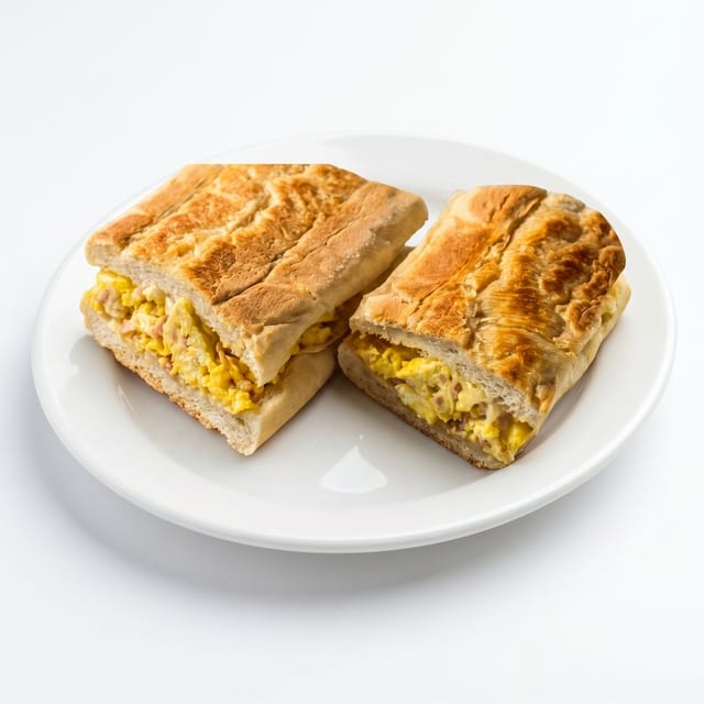 Ham, Egg & Cheese Sandwich.