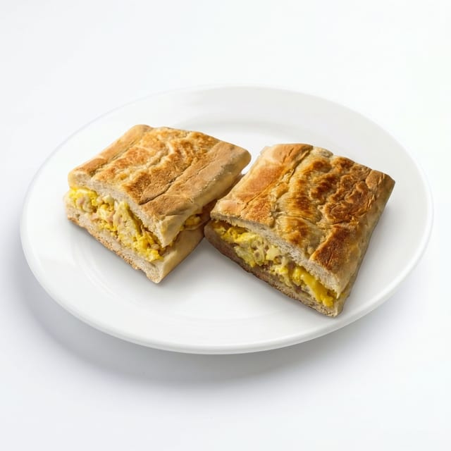 Turkey, Egg & Cheese Sandwich.