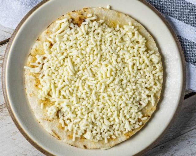 Colombian Crumbled Cheese Arepa.